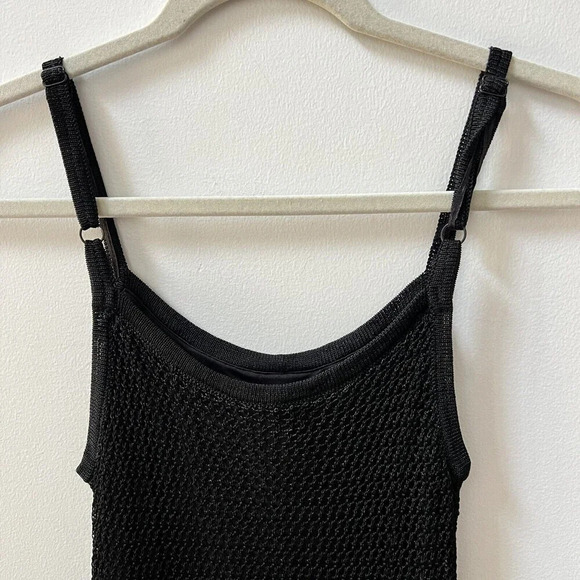 White House Black Market Crochet Layered Sleeveless Top Womens Sz S Sexy Tank - Picture 10 of 13